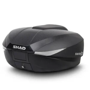 Top Prodej Vrchní kufr na motorku SHAD SH58X D0B58206 Karbon (rozšiřitelný koncept) se zámkem PREMIUM