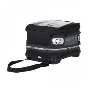 tankbag na motocykl F1 QR, OXFORD (černý, s rychloupínacím systémem na víčka nádrže, objem 18 l) Novinka