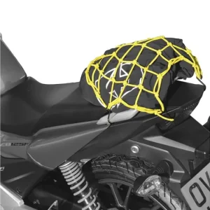 Hromadná Objednávka pružná zavazadlová síť pro motocykly, OXFORD (38 x 38 cm, žlutá fluo/reflexní)