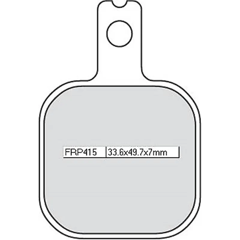 Brzdové destičky FERODO FPR415P 33,6x49,7x7mm Profesionální