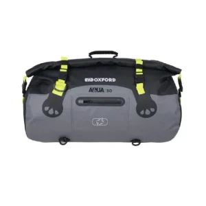 Vodotěsný vak Aqua T-50 Roll Bag, OXFORD (černý/šedý/žlutý fluo, objem 50 l) Ihned K Objednání