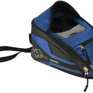 tankbag na motocykl M2R, OXFORD (černý/modrý, s magnetickou základnou, objem 2 l) Hromadná Objednávka