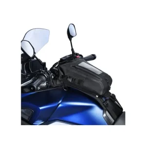 tankbag na motocykl AQUA S8 s popruhy, OXFORD (černý, objem 8 l) Vysoce Kvalitní