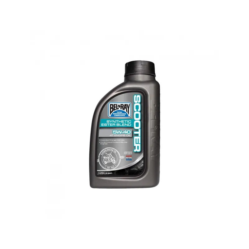 Motorový olej Bel-Ray SCOOTER SYNTHETIC ESTER BLEND 4T 5W-40 1 l Hit Sezóny