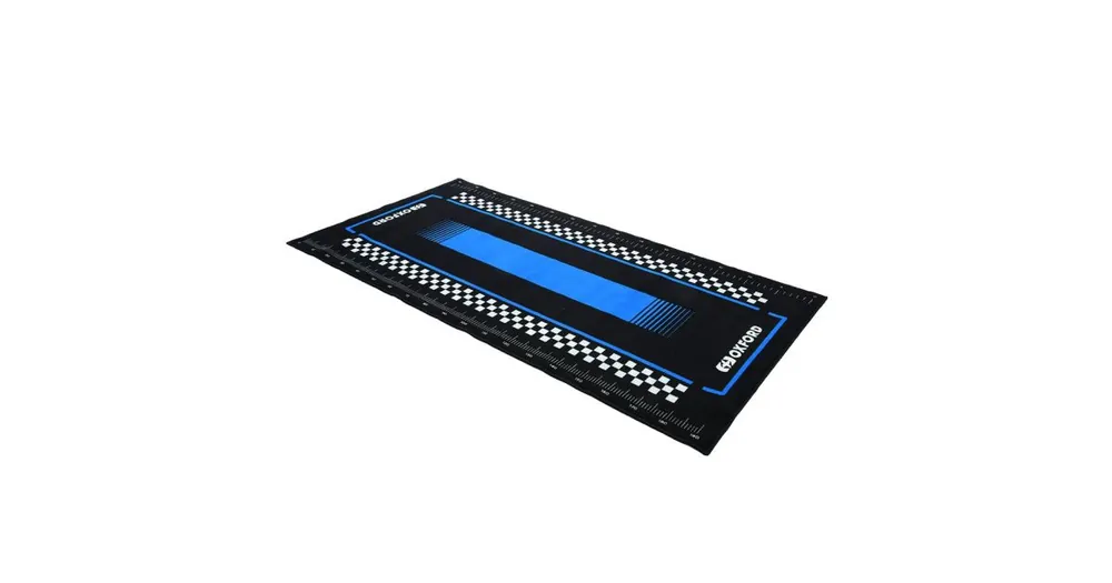 Nejlepší Volba textilní koberec pod motocykl PITLANE SUZI BLUE L, OXFORD (světle modrá/černá, rozměr 200 x 100 cm, splňující předpisy FIM)