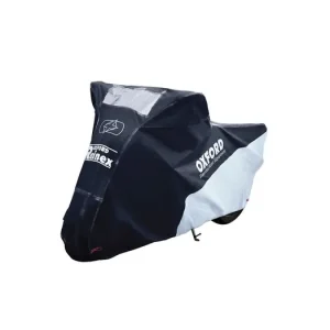 plachta na motorku Rainex, OXFORD (černá/stříbrná) Cenově Výhodný