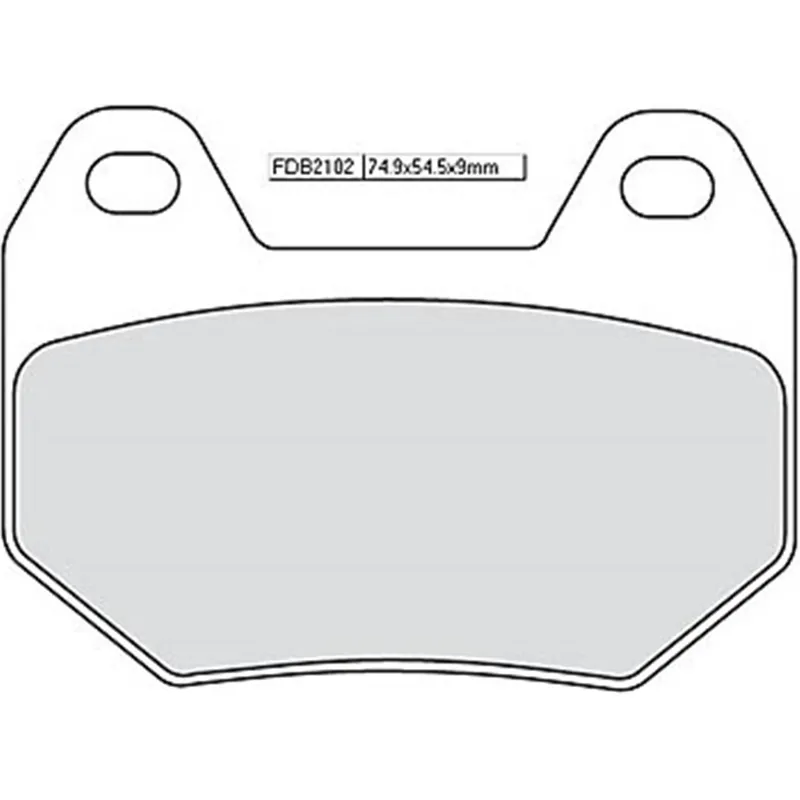 Brzdové destičky FERODO FDB 2102P 74,9x54,5x9mm BMW K, R 1200 1999-2006 Expresní Doručení