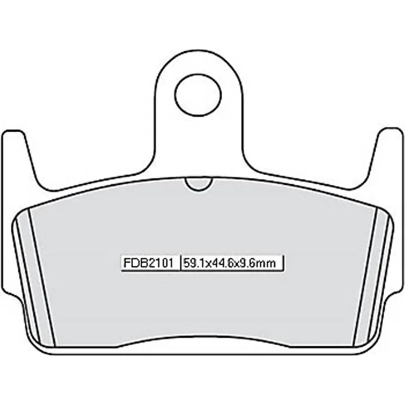 Brzdové destičky FERODO FDB 2101AG 59,1x44,6x9,6mm HONDA X8R/ SZX KYMCO SNIPER 50 1994-2002 Cenově Výhodný