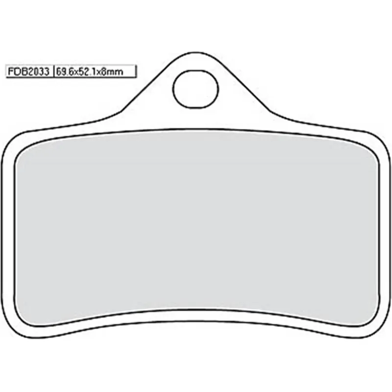 Brzdové destičky FERODO FDB 2033P 69,6x52x8mm Prémiový