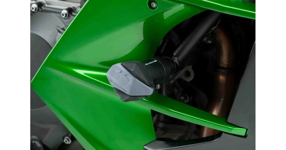 Pádové protektory rámu PUIG R12 9708N černý s šedou gumou Garance Vrácení Peněz