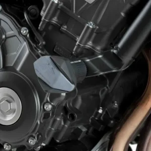 Pádové protektory rámu PUIG R12 9753N černý s šedou gumou Originální