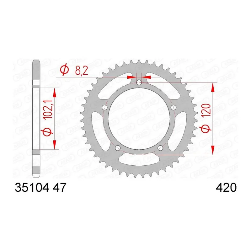 Oblíbený AFAM rozeta NO420 35104-47