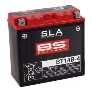 Továrně aktivovaná motocyklová baterie BS-BATTERY BT14B-4 (YT14B-4) SLA Limitovaná Edice