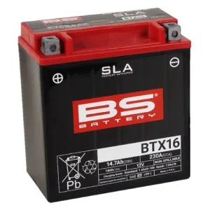 Must-Have Továrně aktivovaná motocyklová baterie BS-BATTERY BTX16 (FA) (YTX16 (FA)) SLA