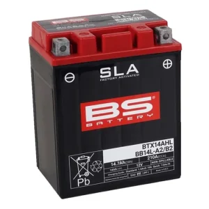 Továrně aktivovaná motocyklová baterie BS-BATTERY BB14L-A2 (FA) (YB14L-A2 (FA)) SLA Originální