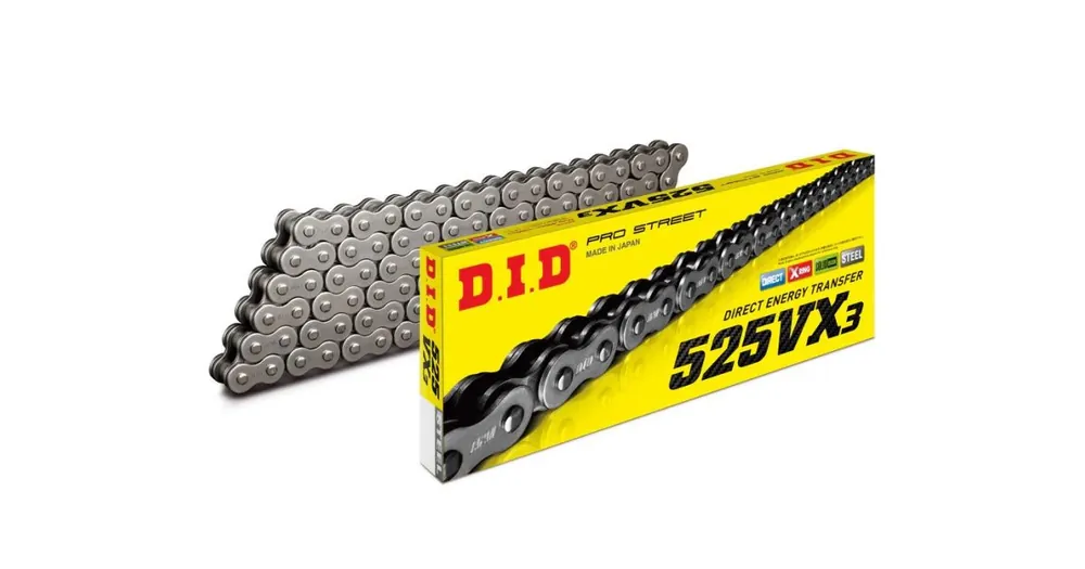 Autentický VX série X-Kroužkový řetěz D.I.D Chain 525VX3 118 L