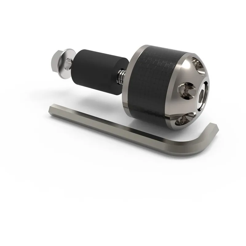 Víkendová Akce Závaží řídítek Carb Ends 1 s redukcí pro vnitřní průměr 18 mm (vnější 28,6 mm), OXFORD (stříbrné, pár)