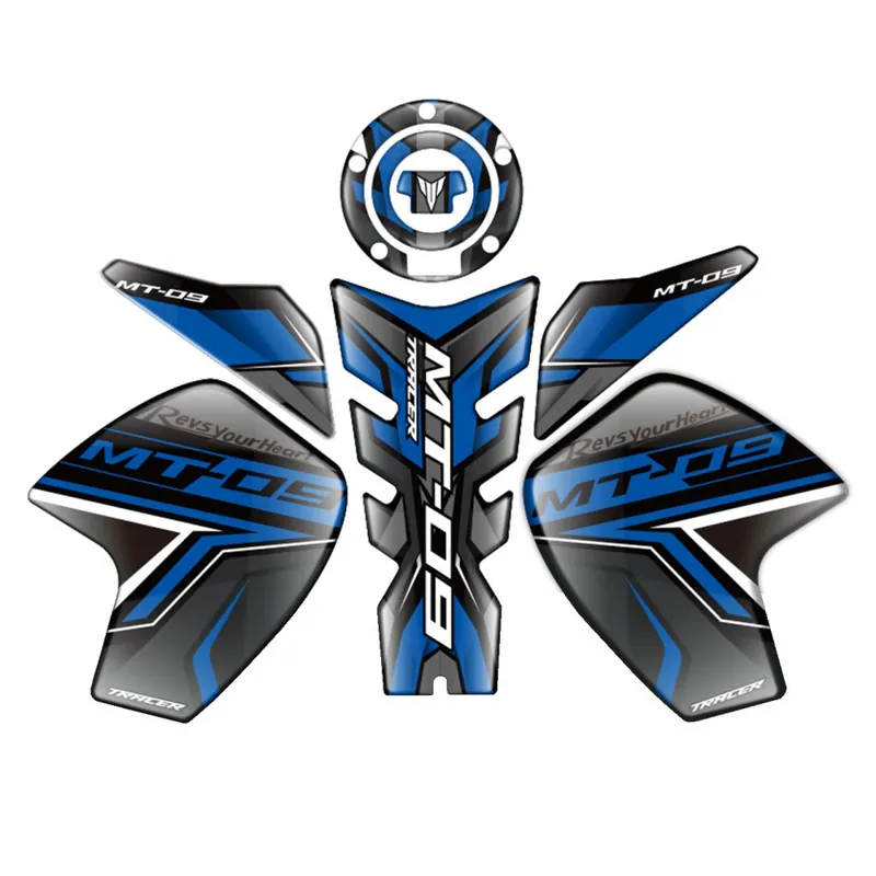 TankPad set MT-09 Tracer modrá Ruční Výroba