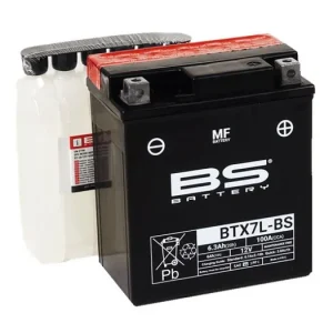 Originální Bezúdržbová motocyklová baterie BS-BATTERY BTX7L-BS (YTX7L-BS)