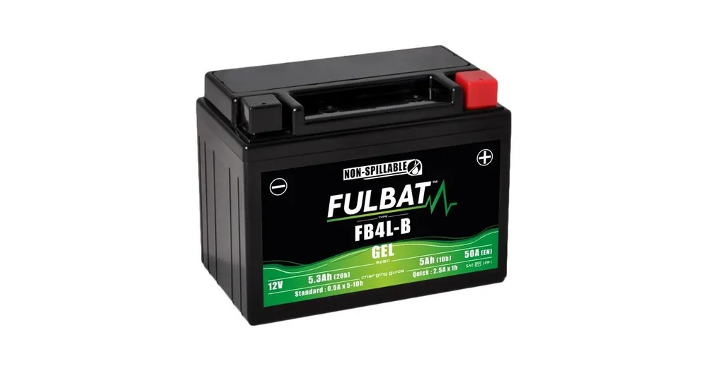 Přímo Od Výrobce Gelová baterie FULBAT FB4L-B GEL (High Capacity) (YB4L-B GEL)