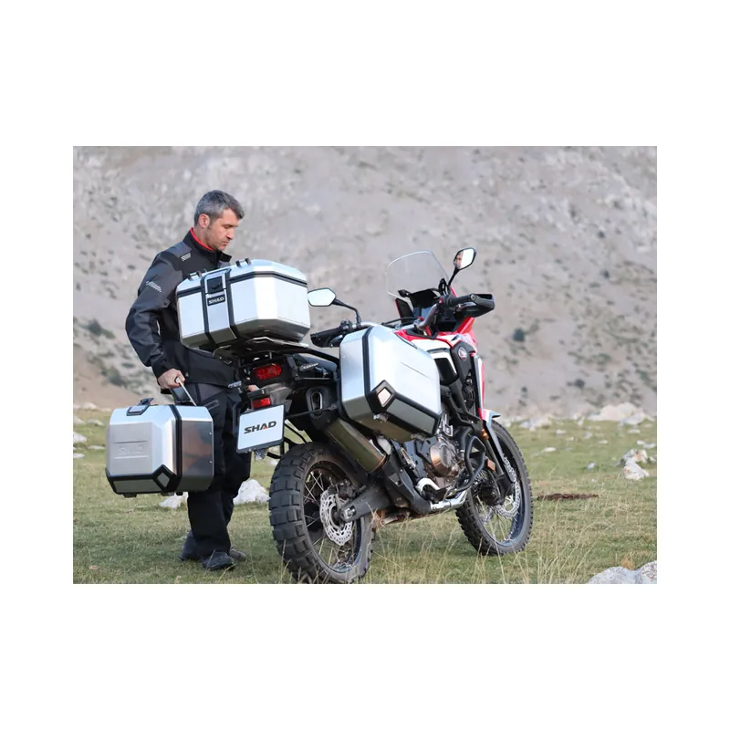 Vrchní hliníkový kufr na motorku SHAD Terra TR37 D0TR37100 Ověřený