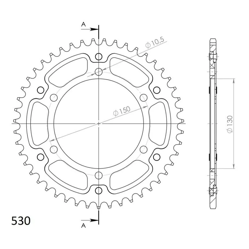 Řetězová rozeta SUPERSPROX STEALTH RST-859:48-GLD zlatá 48 zubů, 530 Koupit Online