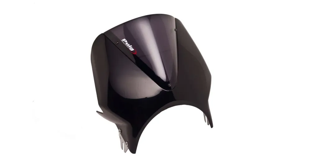 Plexi štít PUIG RETROVISIONS 003NF černý tmavá kouřová Doprava Zdarma