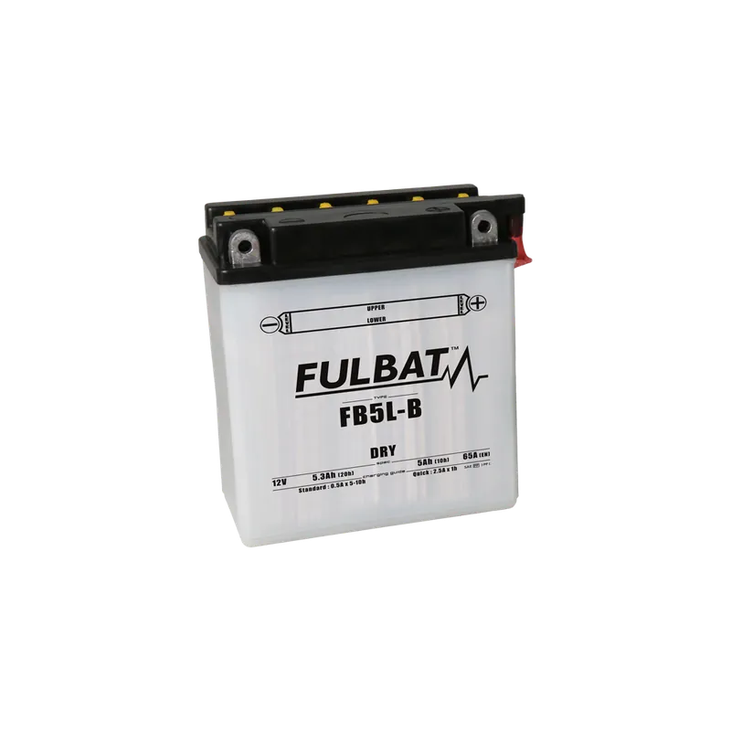 Záruka V Ceně Konvenční motocyklová baterie FULBAT FB5L-B  (YB5L-B) Včetně balení kyseliny
