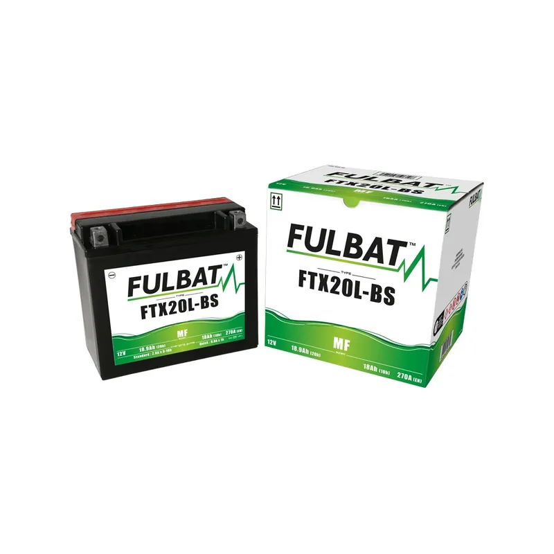 Bezúdržbová motocyklová baterie FULBAT FTX20L-BS (YTX20L-BS) Aktuální