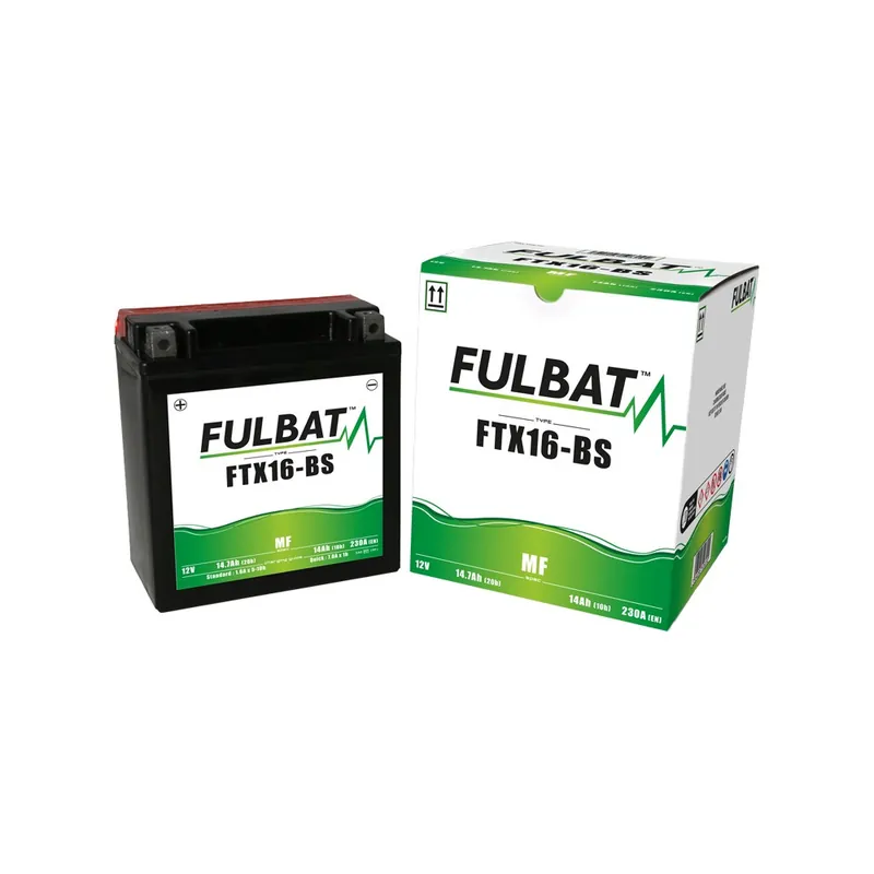 Bezúdržbová motocyklová baterie FULBAT FTX16-BS (YTX16-BS) Moderní