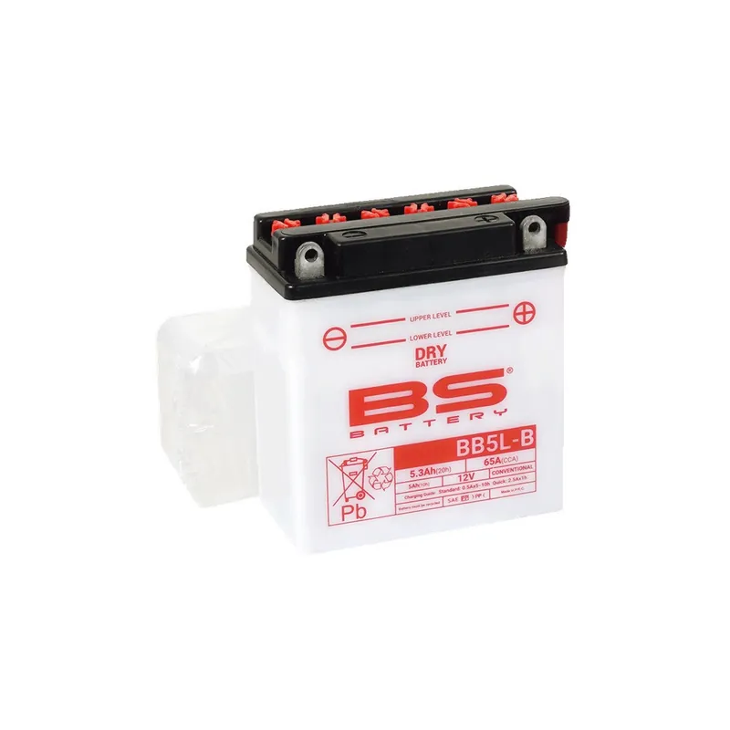 Výhodná Nabídka Konvenční motocyklová baterie BS-BATTERY BB5L-B (YB5L-B) Včetně balení kyseliny