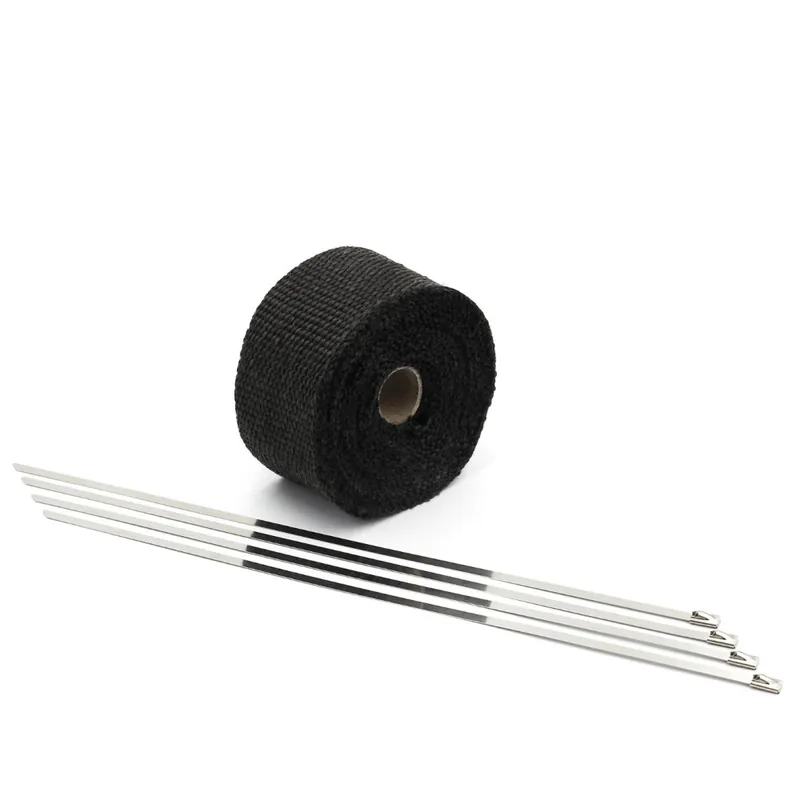 Zlevněný Žáruvzdorná omotávka výfukových svodů 5m černá