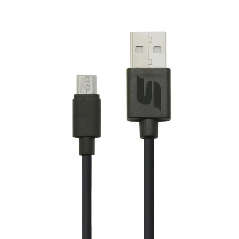 nabíjecí datový kabel s konektory USB-A a Micro-USB 29cm černý Novinka