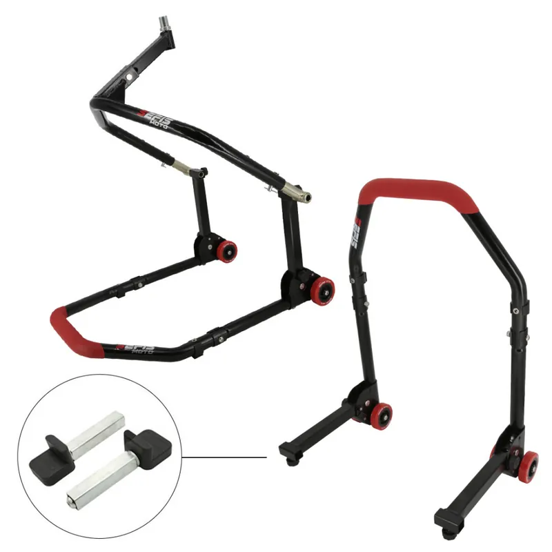 Doprava Zdarma SEFIS M20 přední sklopný stojan do krku řízení a zadní stojan set - packy