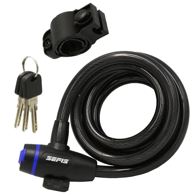 zámek s ocelovým lanem 1,8m 12mm Nová Kolekce