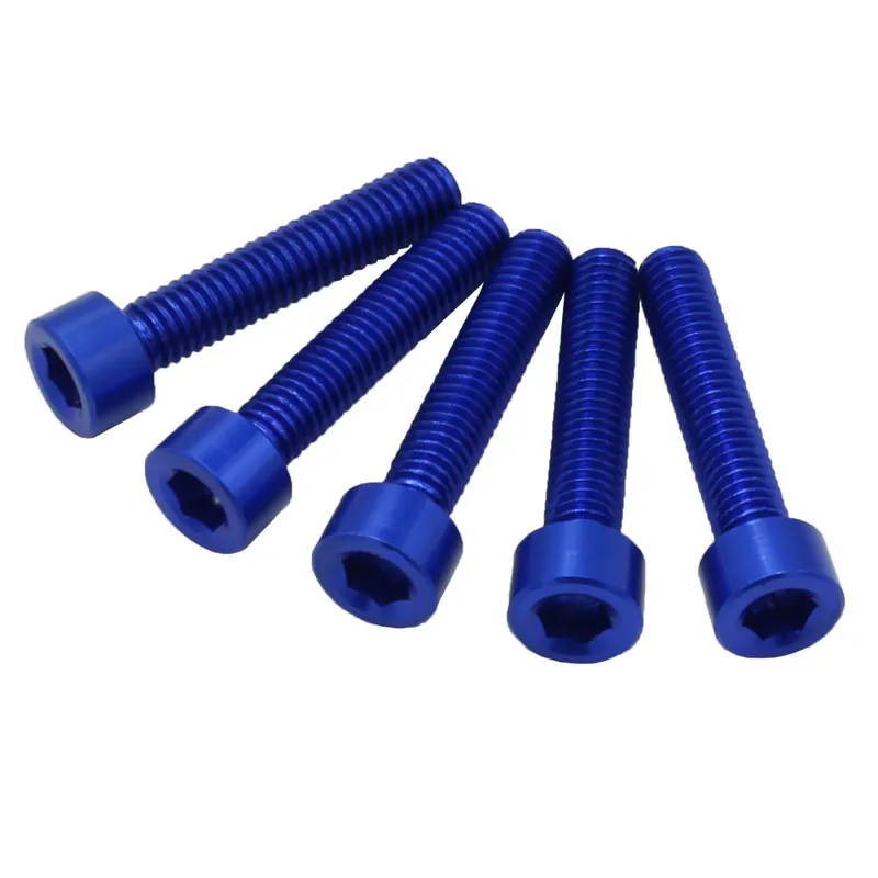 Hit Sezóny šroubky CNC 7075 M6 30mm 5ks modrá