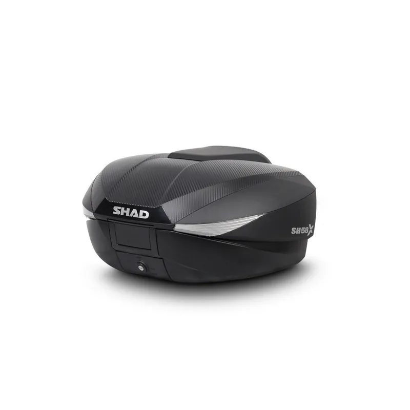 Cenový Hit Vrchní kufr na motorku SHAD SH58X karbon (rozšiřitelný koncept) se zámkem PREMIUM
