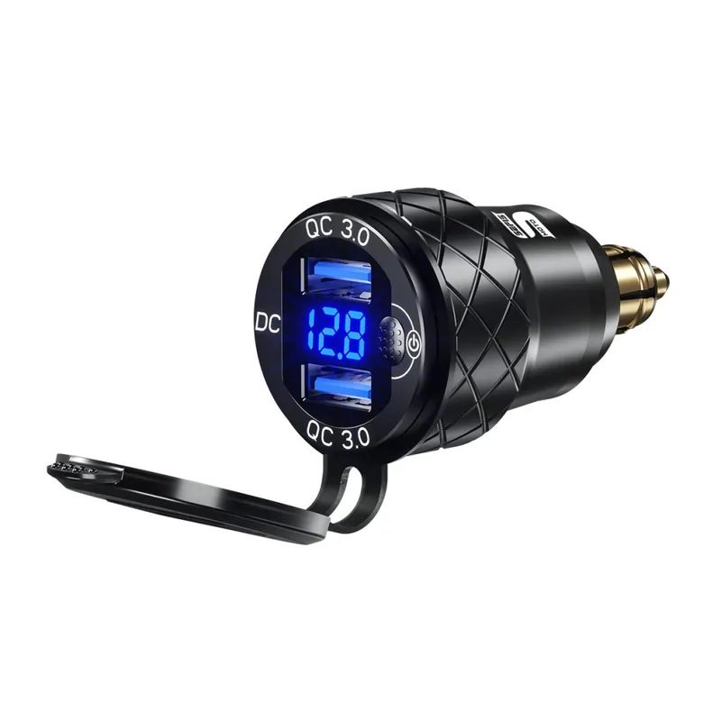 Ověřený 2x USB zásuvka - nabíječka DIN HELLA QC 3.0 USB-A