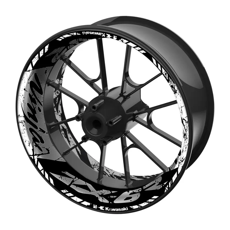 Hromadná Objednávka jednodílné polepy na kola KAWASAKI ZX-6R