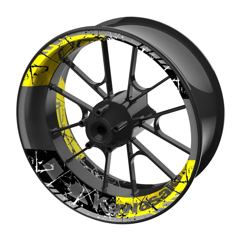 Cenově Výhodný dvoudílné polepy na kola KAWASAKI Z1000