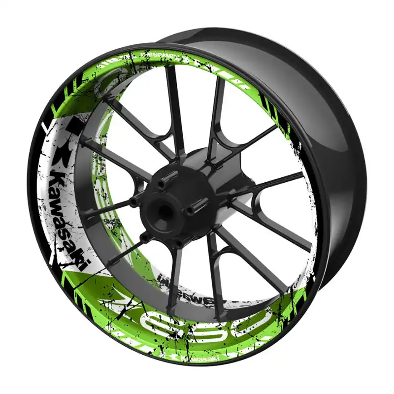 Moderní jednodílné polepy na kola KAWASAKI Z650