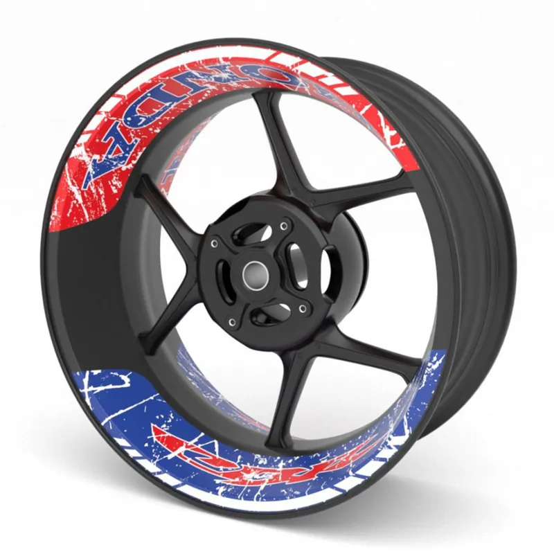 Rychlé Dodání dvoudílné polepy na kola HONDA CBR