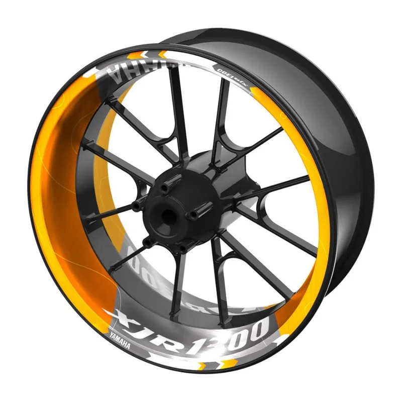 jednodílné polepy na kola YAMAHA XJR 1300 žluto-stříbrná Kup Teď
