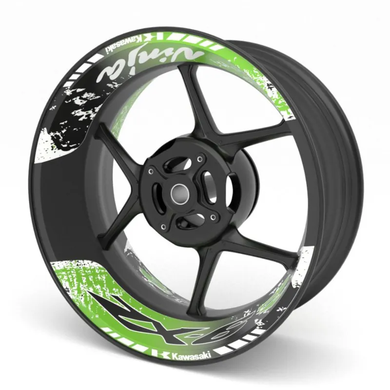 dvoudílné polepy na kola KAWASAKI ZX-6R Ihned K Objednání