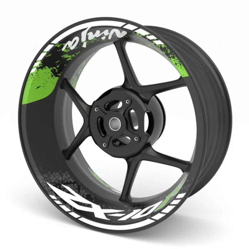 dvoudílné polepy na kola KAWASAKI ZX-10R Doprava Zdarma
