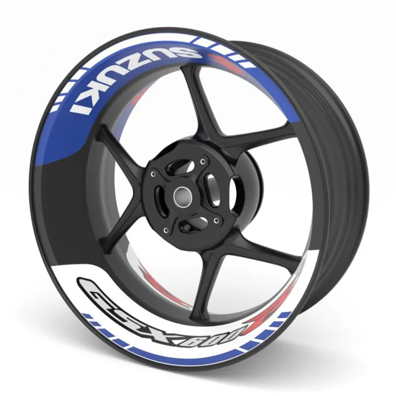 Moderní dvoudílné polepy na kola SUZUKI GSX-R 600