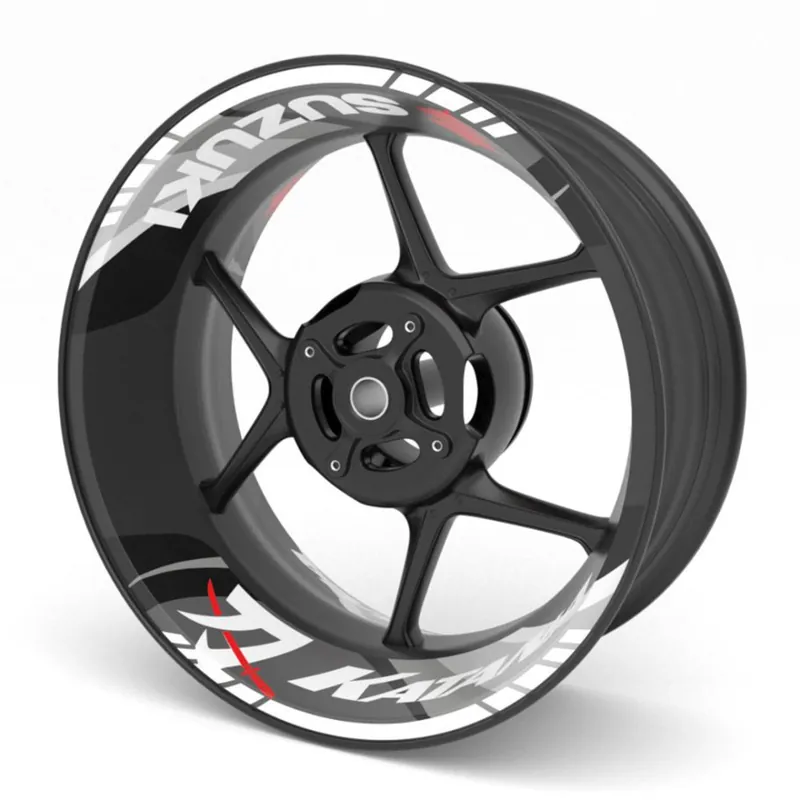 dvoudílné polepy na kola SUZUKI KATANA Vysoce Kvalitní