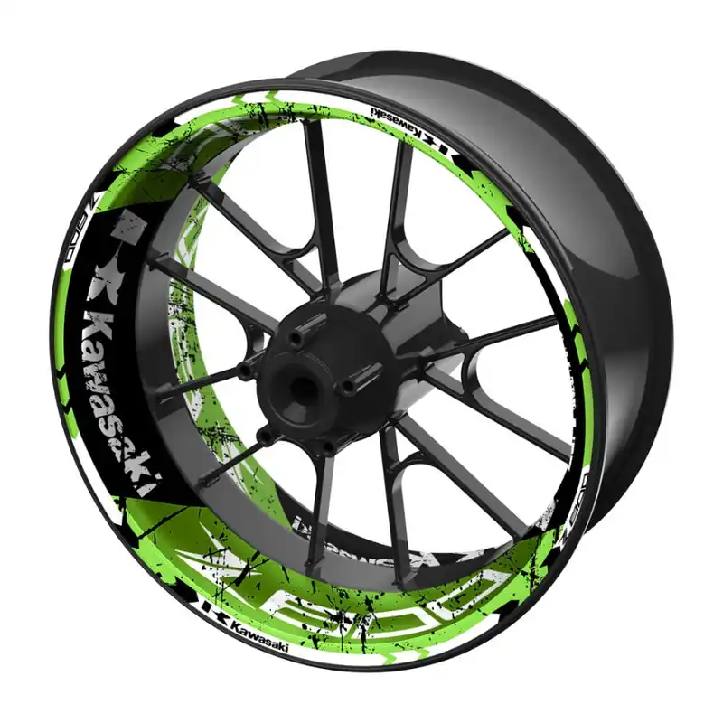 Levný jednodílné polepy na kola KAWASAKI Z800 tmavě zelená