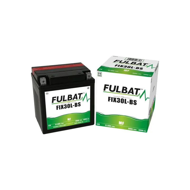 Moderní Bezúdržbová motocyklová baterie FULBAT FIX30L-BS (YIX30L-BS)