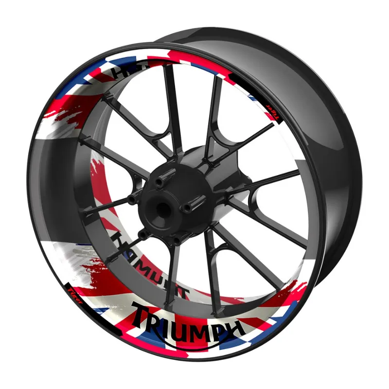 dvoudílné polepy na kola TRIUMPH Víkendová Akce